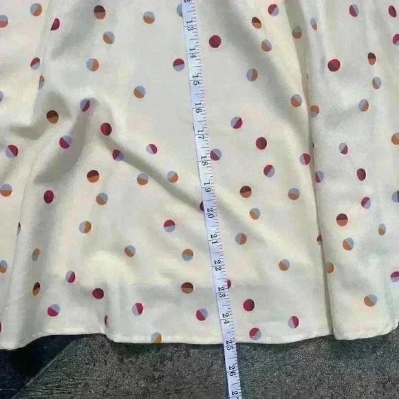 ModCloth A-Line Midi Skirt Size S Polka Dot Lined And Pockets Coquette Twee - Picture 4 of 9